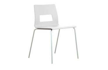 Chaise Celsio coque bois multiplis finition laquée