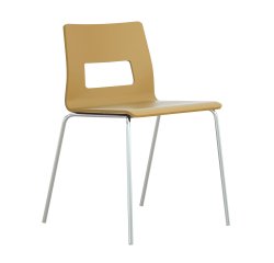 Chaise Celsio coque bois multiplis finition laquée