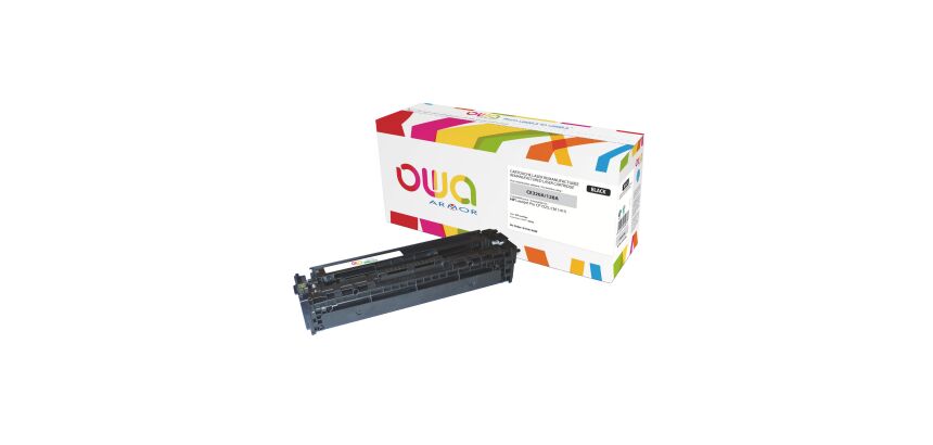 Toner Owa compatible HP 128A-CE320A noir pour imprimante laser