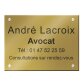 Plaque signalétique personnalisable Plexi Color aspect brillant - 6 dimensions