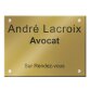 Plaque signalétique personnalisable Plexi Color aspect brillant - 6 dimensions