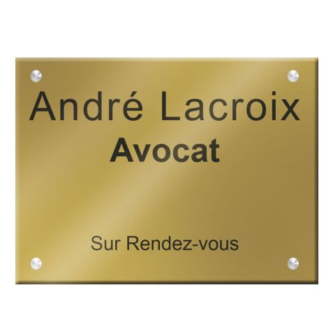 Plaque signalétique personnalisable Plexi Color aspect brillant