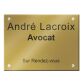 Plaque signalétique personnalisable Plexi Color aspect brillant