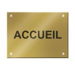 Plaque signalétique personnalisable Acrylique aspect mat