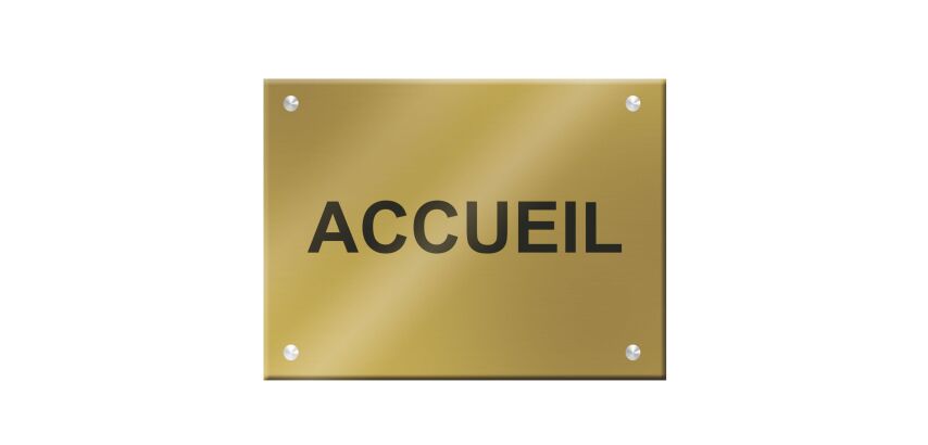 Plaque signalétique personnalisable Acrylique aspect mat