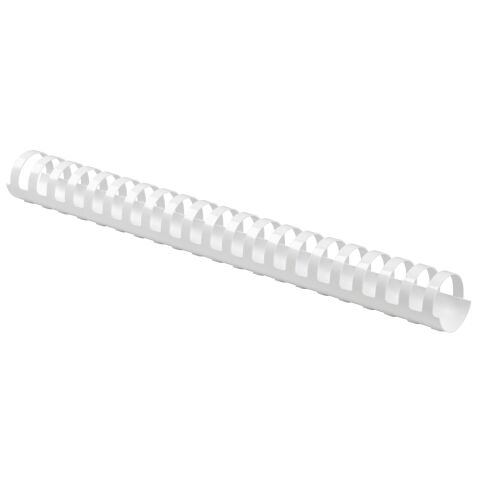 Canutillos de plástico 28 mm Ø color blanco Caja de 50