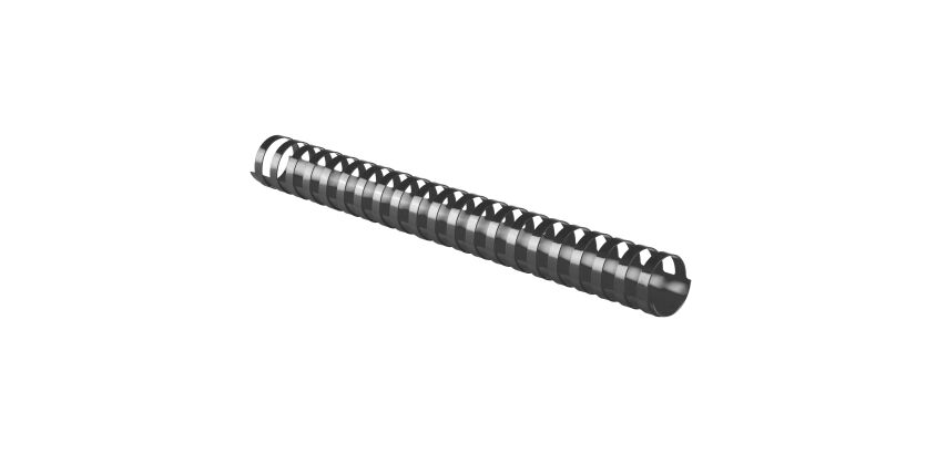 Baguette reliure anneaux plastique PAVO 28 mm couleur - Boîte de 50