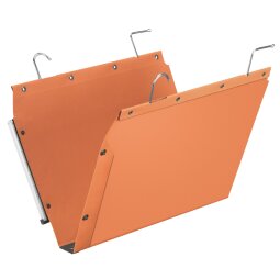 Dossier suspendu pour armoires kraft Tub 20 cm L'Oblique AZ fond 30 mm orange