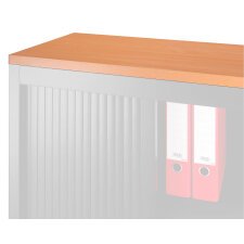 Top de finition L 120 x P 43 cm pour armoire à rideaux et battantes