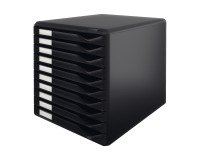 Módulo archivador de 10 cajones Leitz negro