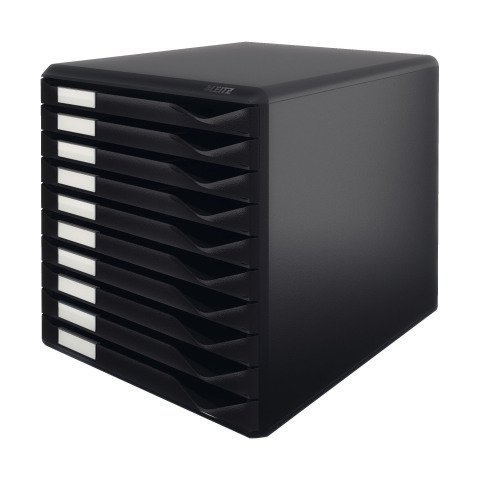 Módulo archivador de 10 cajones Leitz negro