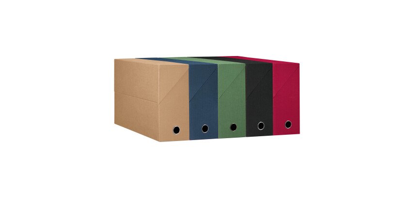 Classification box cardboard OXFORD back 12 cm assortment