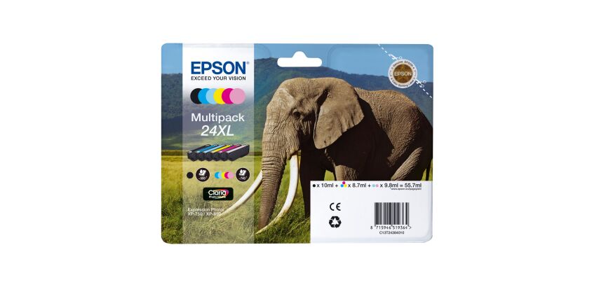 Epson 24XL Pack cartouche de 6 couleurs haute capacité