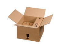 Caja de envío para 6 botellas