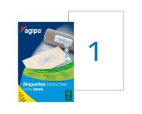 Etiquettes 210 x 297 mm Agipa 100807 - Boîte de 500