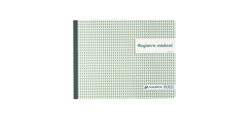 Registre piqûre contrôle médical Exacompta 6618