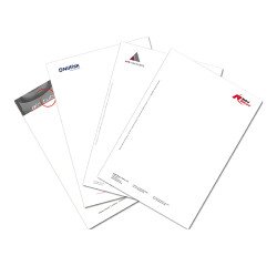 Papel de carta impreso presonalizado 1 tinta y 1 cara Paquete de 1000