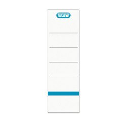 Pack 10 Etiquetas autoadhesivas para archivadores Elba lomo 8 cm en blanco