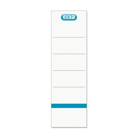 Pack 10 Etiquetas autoadhesivas para archivadores Elba lomo 8 cm en blanco