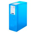 Boîte de classement plastique Viquel Propyglass translucide grande capacité dos 12 cm - couleurs assorties