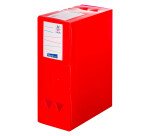 Boîte de classement plastique Viquel Propyglass translucide grande capacité dos 12 cm - couleurs assorties