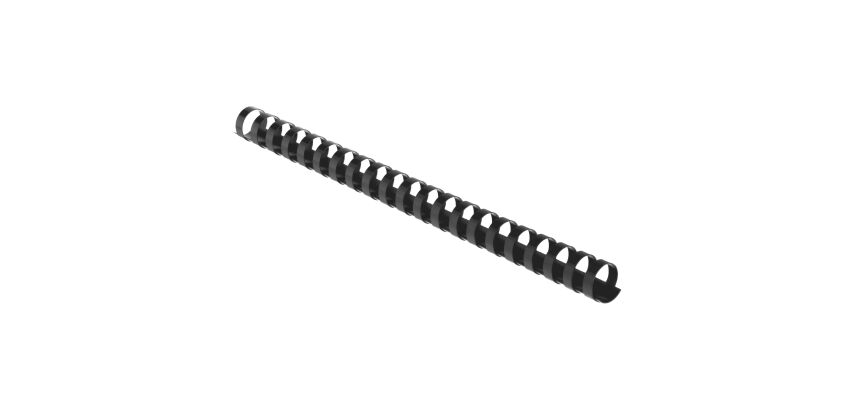 Baguette reliure anneaux plastique PAVO 19 mm couleur - Boîte de 100