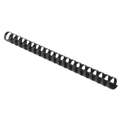 Canutillos de plástico 20 mm Ø color negro Caja de 100