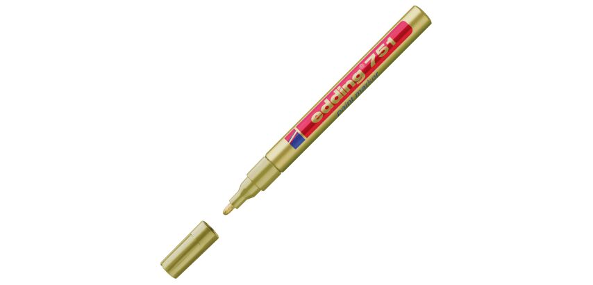 Marqueur permanent Edding 751 peinture pointe ogive de 1 à 2 mm