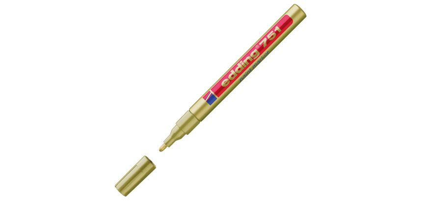 Marqueur permanent Edding 751 peinture pointe ogive de 1 à 2 mm