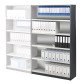 Rayonnages Polyvalent élément suivant H 200 x L 126 x P 38 cm fond plein métal simple accès