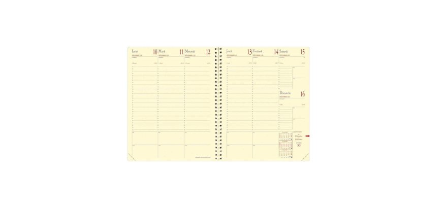 Agenda Quo Vadis Manager S Prestige semainier - 2027 - 21 x 27 cm