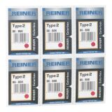 Recharge encre pour tampon Reiner type 2 - rouge - Lot de 6