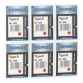 Set of 6 ink pads red Reiner TYPE 2 for models B6 (6 rows) + B6K (6 rows)