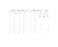 Agenda Exdi Pluton semainier - année 2027 - 9 x 12,5 cm noir