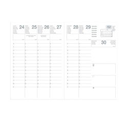 Agenda Eco semainier Noir - Janvier-Janvier - Année 2027 - 9 x 13 cm