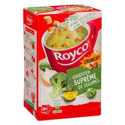 Royco vegetables supreme Crunchy - Box of 20 bags
