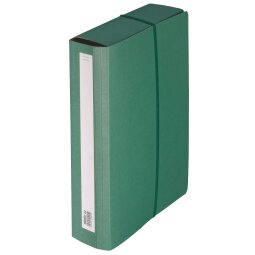 Pochette archives carton à élastique Extendos dos 7 cm verte