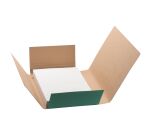 Dossier d'archives à élastique 24 x 32 cm vert foncé dos 7 cm