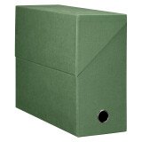 Boîte de classement carton OXFORD dos 12 cm verte