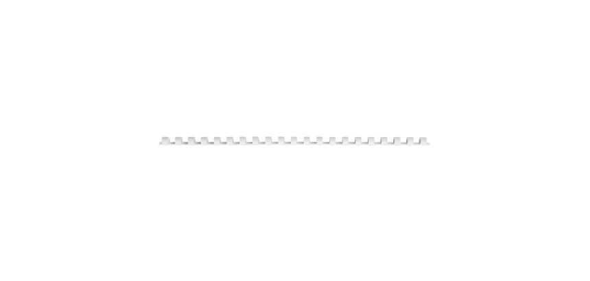 Box of 100 plastic binding rings, Ø 8 mm