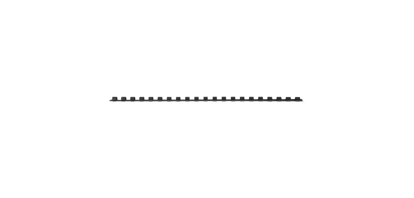 Baguette reliure anneaux plastique PAVO 8 mm couleur - Boîte de 100