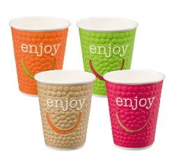 Gobelet en carton Enjoy - 20 cl - Lot de 90