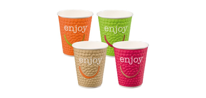 Gobelet en carton Enjoy - 20 cl - Lot de 90