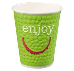 Vasos "Enjoy" para bebidas calientes 20 cl - Paquete de 90