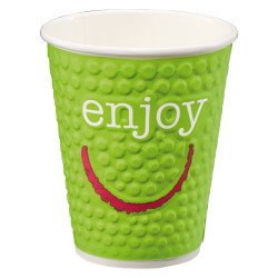 Vasos "Enjoy" para bebidas calientes 20 cl - Paquete de 90