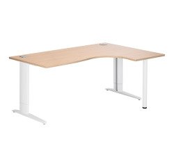 Compacte werkpost Bruneau Excellens L-vormig onderstel metaal Plus