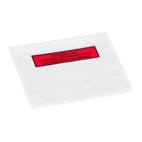 Self-adhesive document holder "Documents ci-inclus" international classic 162 x 120 mm - Box of 1000