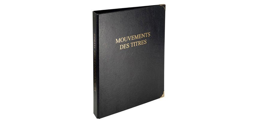 Registre mouvements des titres Exacompta 4603E