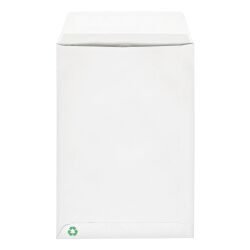 Administrative sleeves white recycled kraft 162 x 229 mm Bruneau 90 g without window - box of 500