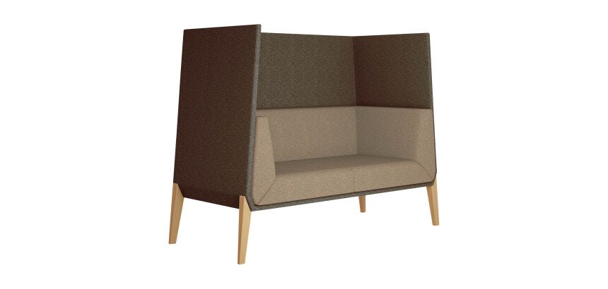 Akustik-Sofa Gaia Privacy - 70% Wollstoff, nicht feuerzertifiziert.